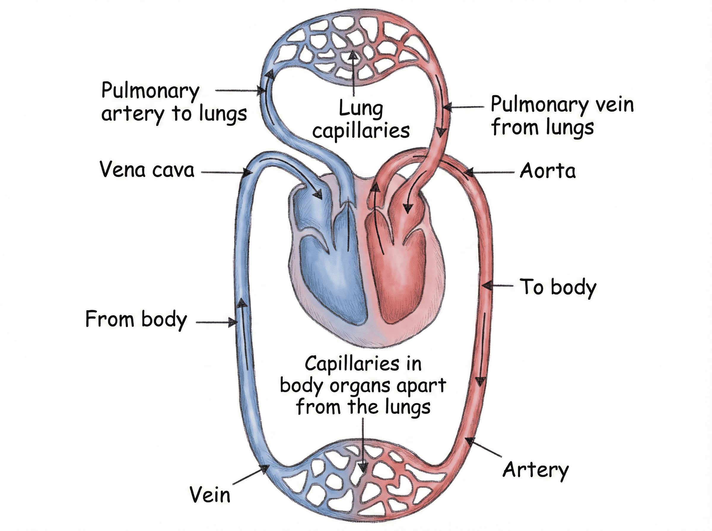 Schematic of Double Circulation